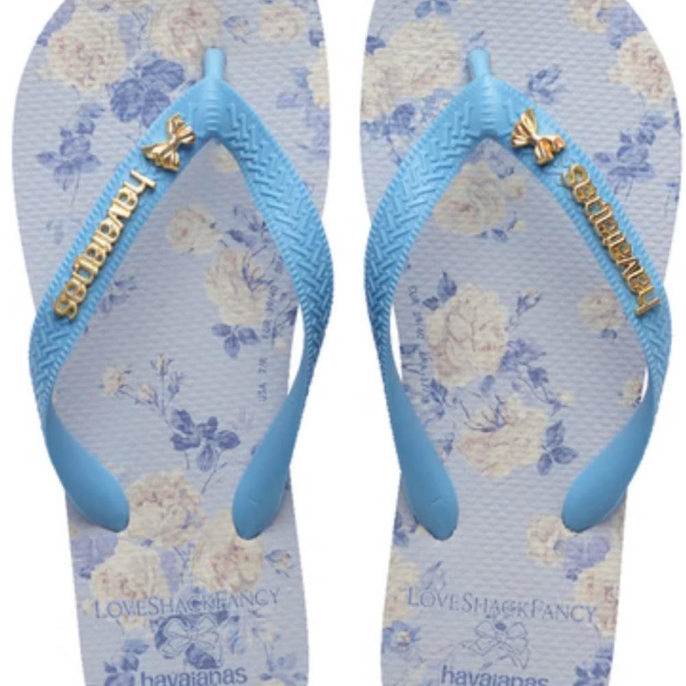 Havaianas Light Blue Floral Women's Sandals